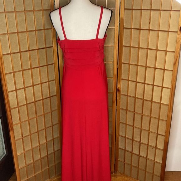R&K Originals Dress Red Empire Waist Maxi Dress - Picture 4 of 10